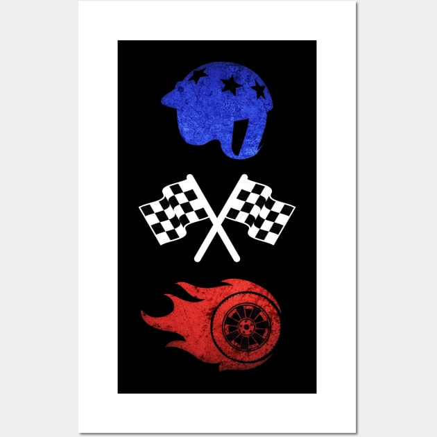 Stuntman Rider Awesome Dirt Bike Riding Racing Gear Wall Art by GasolineDreams